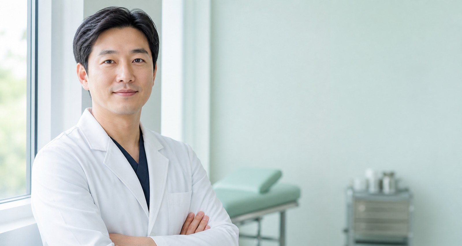 진료실에서 어깨 통증에 대해 상담하는 의료진